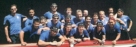 The EDBRC "River Rats 1" Team, 2000.  Infamous for not sinking their teak boats, and not stopping during the race.